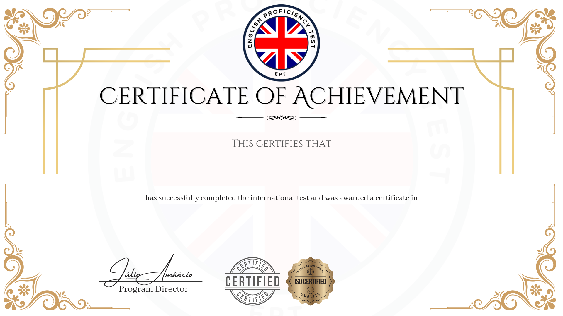 Modelo de Certificado